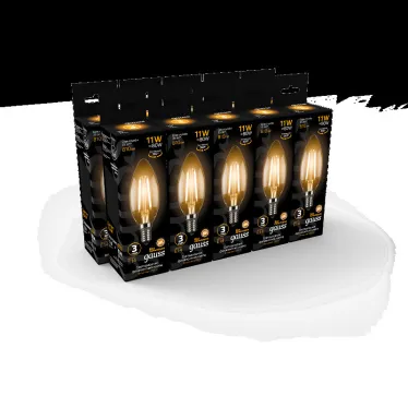 Лампа светодиодная Black LED Filament Свеча E14 11W 720lm 2700К | 103801111 | Gauss