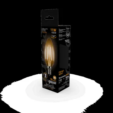 Лампа светодиодная Black LED Filament Свеча E14 11W 720lm 2700К | 103801111 | Gauss