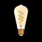Лампа светодиодная Black LED Filament ST64 Flexible E27 6W Golden 360lm 2400К | 157802006 | Gauss