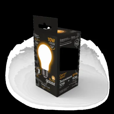 Лампа светодиодная Black LED Filament A60 OPAL E27 10W 820lm 2700К | 102202110 | Gauss