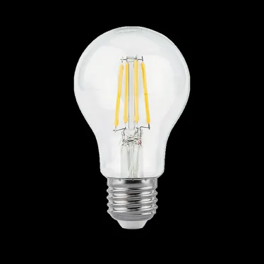Лампа светодиодная Black LED Filament A60 E27 10W 970lm 4100К step dimmable | 102802210-S | Gauss