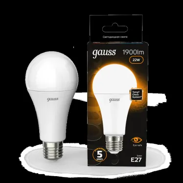 Лампа светодиодная Black LED A70 22W E27 1560lm 3000K | 102502122 | Gauss