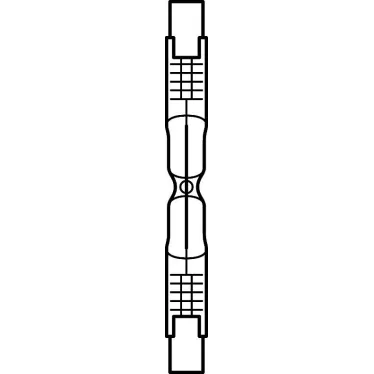 Лампа галогенная линейная d12мм L74.9 R7s 48Вт 230В 64684 48W 230V R7S FS1 | 4008321977595 | Osram