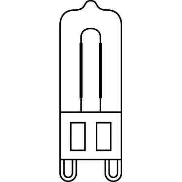 Лампа галогенная 66725 OVEN HALOPIN 25W 230V G9 300°C для духовых шкафов | 4008321703552 | Osram