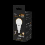 Лампа светодиодная Black LED A70 22W E27 1560lm 3000K | 102502122 | Gauss