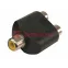 Переходник гнездо RCA - 2 гнезда RCA | 14-0422 | REXANT