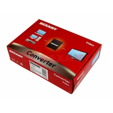 Конвертер HDMI на VGA + Стерео 3,5 мм, металл | 17-6908 | REXANT