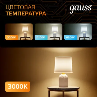 Лампа светодиодная Black LED A70 22W E27 1560lm 3000K | 102502122 | Gauss