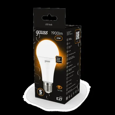 Лампа светодиодная Black LED A70 22W E27 1560lm 3000K | 102502122 | Gauss