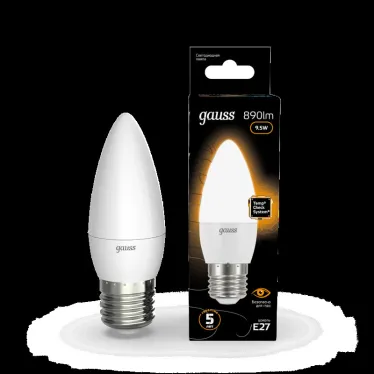 Лампа светодиодная Black LED Свеча E27 9.5W 890lm 3000К | 103102110 | Gauss