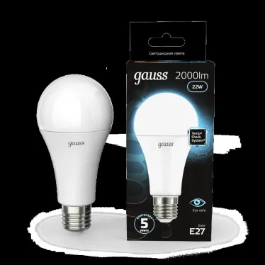 Лампа светодиодная Black LED A70 22W E27 1640lm 4100K | 102502222 | Gauss