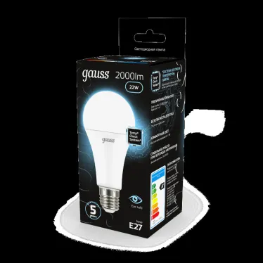 Лампа светодиодная Black LED A70 22W E27 1640lm 4100K | 102502222 | Gauss