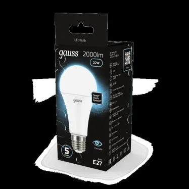 Лампа светодиодная Black LED A70 22W E27 1640lm 4100K | 102502222 | Gauss