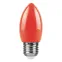 Лампа светодиодная для белт лайта LB-376 (1W) 230V E27 красный свеча | 25928 | FERON
