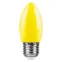 Лампа светодиодная для белт лайта LB-376 (1W) 230V E27 желтый свеча | 25927 | FERON