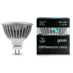 Лампа светодиодная LED 5Вт GU5.3-dim 220В 4100К MR16 диммируемая | 101505205-D | Gauss