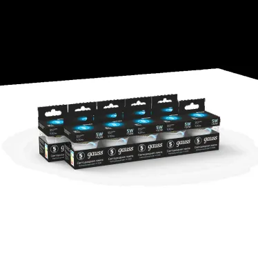 Лампа светодиодная LED 5Вт GU5.3-dim 220В 4100К MR16 диммируемая | 101505205-D | Gauss