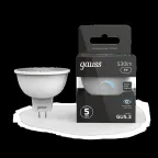 Лампа светодиодная LED 5Вт GU5.3-dim 220В 4100К MR16 диммируемая | 101505205-D | Gauss