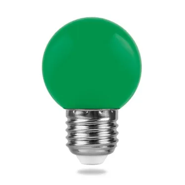 Лампа светодиодная для белт лайта LB-37 (1W) 230V E27 зеленый G45 | 25117 | FERON