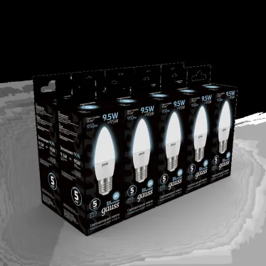Лампа светодиодная LED Свеча E27 9.5W 950lm 4100К | 103102210 | Gauss