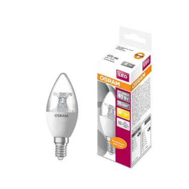 Лампа светодиодная LS CLB40 5W/827 230V CL E14 10X1 RUOSRAM | 4058075318120 | LEDVANCE