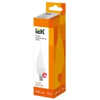 Лампа светодиодная LED 5Вт Е14 220В 3000К CB35 свеча на ветру | LLE-CB35-5-230-30-E14 | IEK