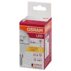 Лампа светодиодная LED STAR Classic P 5, прозрачная колба, Е14 LS CLP40 5, 4W/830 230V CL E1410X1RU | 4052899971622 | Osram