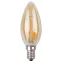 Лампа светодиодная F-LED B35-5W-827-E14 gold Лампы СВЕТОДИОДНЫЕ F-LED ЭРА (филамент, свеча золот., 5Вт, тепл, E14) | Б0027939 | ЭРА