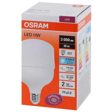 Лампа светодиодная промышленная LED HW 30W/865 230V E27 12X1 3000Лм | 4058075576797 | OSRAM