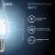 Лампа светодиодная LED Filament Свеча на ветру E14 9W 710lm 4100K | 104801209 | Gauss