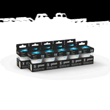 Лампа светодиодная LED 5W MR16 GU10-dim 4100K диммир. | 101506205-D | Gauss