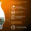 Лампа светодиодная Gauss LED Свеча на ветру E14 9.5W 890lm 3000K | 104101110 | Gauss