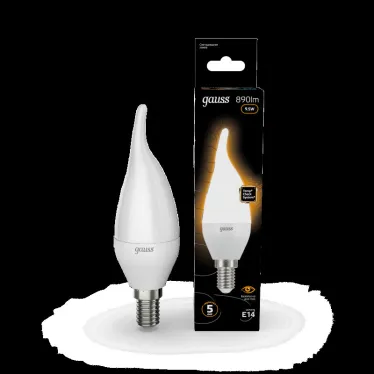 Лампа светодиодная Gauss LED Свеча на ветру E14 9.5W 890lm 3000K | 104101110 | Gauss