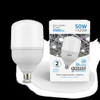 Лампа светодиодная Elementary LED T140 E27 50W 4500lm 180-240V 6500K 1/8 | 63235 | Gauss