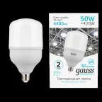 Лампа светодиодная Elementary LED T140 E27 50W 4400lm 180-240V 4000K 1/8 | 63225 | Gauss