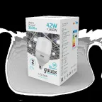 Лампа светодиодная Elementary LED T120 E27 42W 3600lm 180-240V 4000K 1/12 | 63224 | Gauss