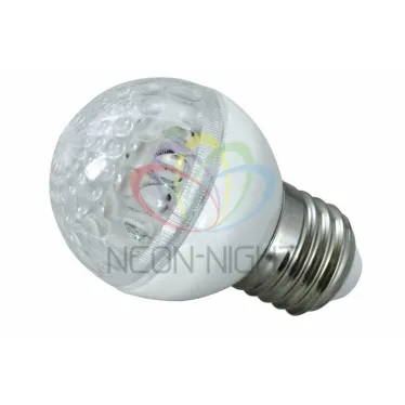 Лампа шар e27 10 LED  Ø50мм  зеленая 24В | 405-614 | NEON-NIGHT