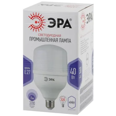 Лампа светодиодная LED POWER T120-40W-6500-E27 (диод, колокол, 40Вт, хол, E27) | Б0047644 | ЭРА