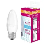 Лампа светодиодная LED STAR Classic B 8Вт, матовая колба, Е27 LSCLB75 8W/840 230V E27 10X1 RU | 4058075210776 | Osram