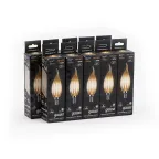 Лампа светодиодная LED 7Вт E14 220В 2700К свеча на ветру | 104801107 | Gauss