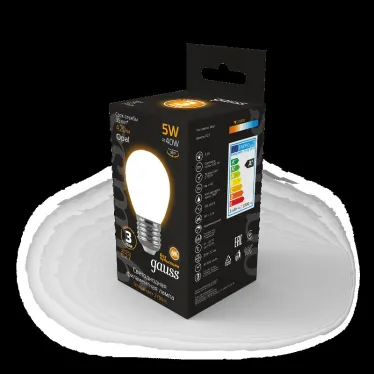 Лампа светодиодная Black LED Filament Шар OPAL E27 5W 420lm 2700K | 105202105 | Gauss