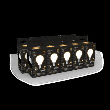 Лампа светодиодная Black LED Filament Шар OPAL E14 5W 420lm 2700K | 105201105 | Gauss