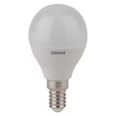 Лампа светодиодная LED 5Вт Е14 4000К LS CLP 5W/840 220-240V FR E14 470lm 240° 15000h шарик | 4058075056923 | Osram