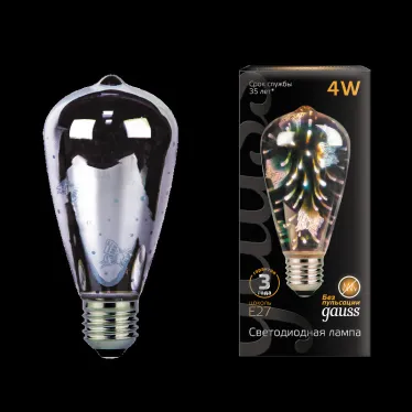 Лампа светодиодная LOFT LED 3D-Butterfly E27 4W | 147802404 | Gauss