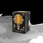 Лампа светодиодная Led Vintage Filament Flexible BD180 8W 560lm E27 180*250mm Golden 2400K 1/4 | 161802008 | Gauss