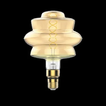 Лампа светодиодная Led Vintage Filament Flexible BD180 8W 560lm E27 180*250mm Golden 2400K 1/4 | 161802008 | Gauss