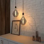 Лампа светодиодная LED Vintage Filament Flexible SD160 8W E27 160*270mm Gray 2400K 1/6 | 163802008 | Gauss