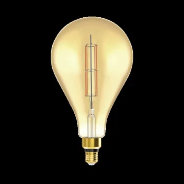 Лампа светодиодная LED Vintage Filament Straight PS160 6W E27 160*290mm Amber 890lm 2700K 1/6 | 179802118 | Gauss