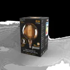 Лампа светодиодная LED Vintage Filament G200 8W E27 200*300mm Amber 780lm 2400K 1/6 | 153802008 | Gauss