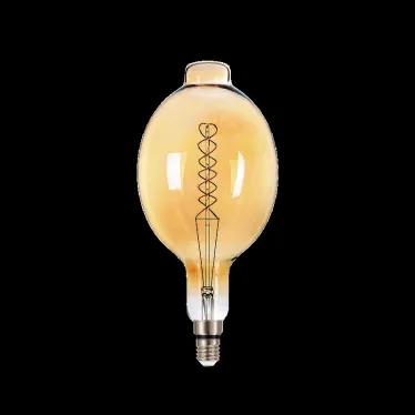 Лампа светодиодная LED Vintage Filament Flexible BT180 8W E27 180*360mm Amber 620lm 2400K 1/6 | 152802008 | Gauss